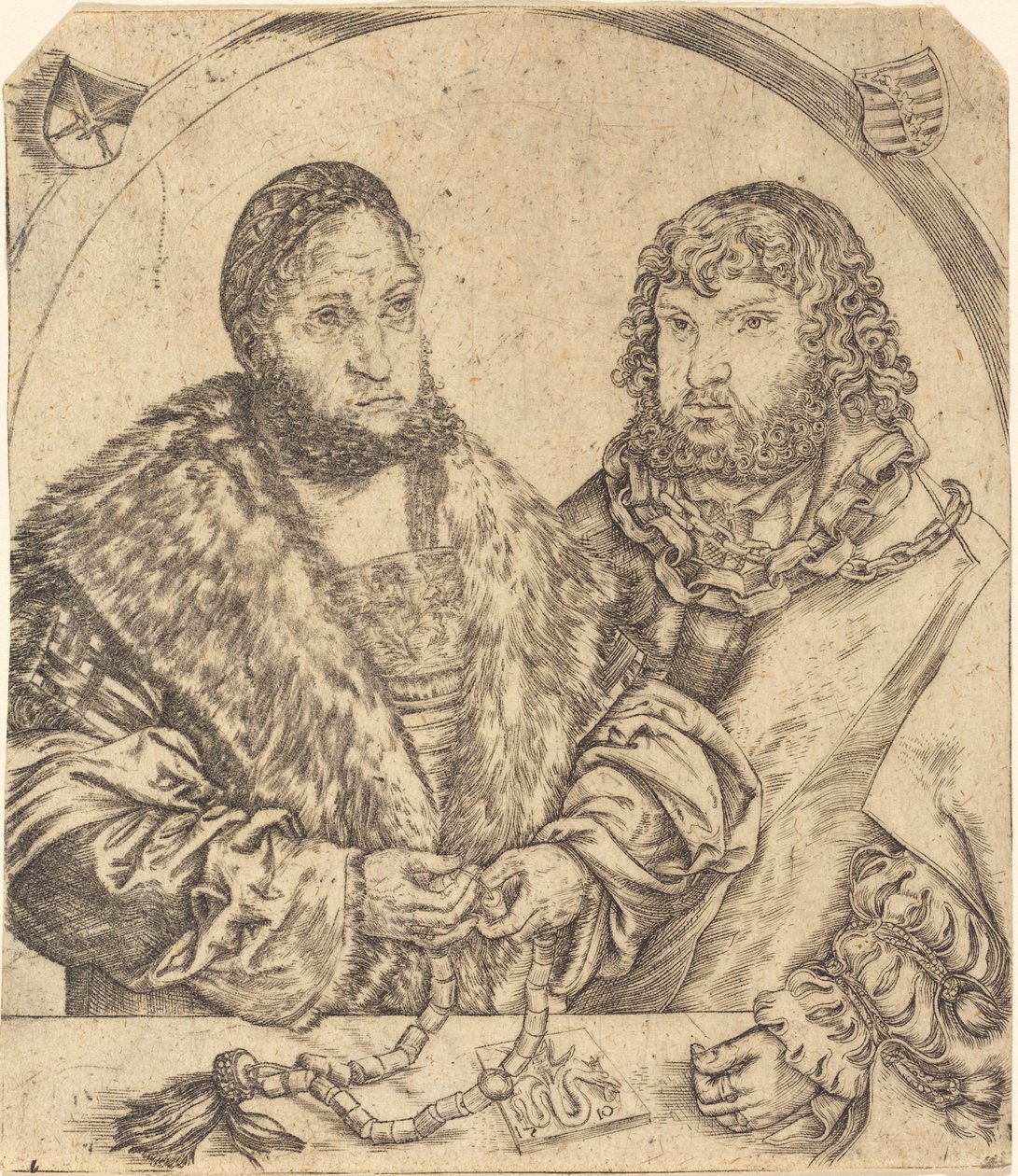 Frederik den Vise og Johannes Konstant af Sachsen af Lucas Cranach the Elder