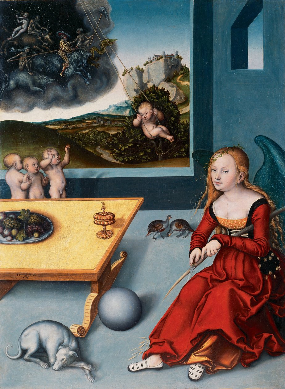 Fransk: La Mélancolie Melancholia af Lucas Cranach the Elder