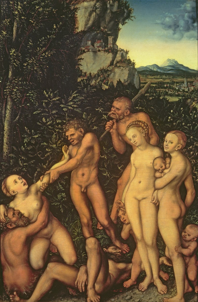 Frugter af Jalousi, 1530 (olie på træ) af Lucas Cranach the Elder