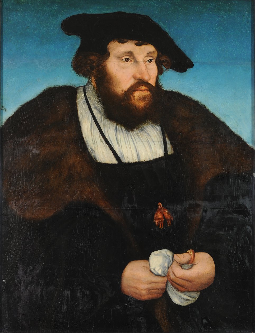 Tysk: Bildnis Christians II, König von Dänemark Portræt af Christian II, konge af Danmark af Lucas Cranach the Elder