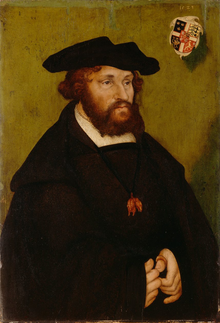 Tysk: Bildnis König Christians II. von Dänemark Portræt af kong Christian II af Danmark af Lucas Cranach the Elder