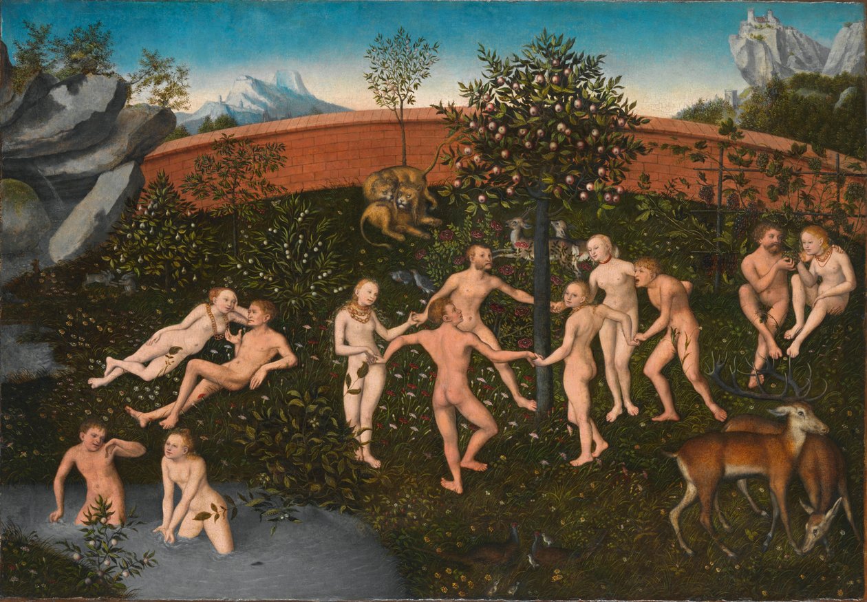 Tysk: Das Goldene Zeitalter Den gyldne tidsalder af Lucas Cranach the Elder