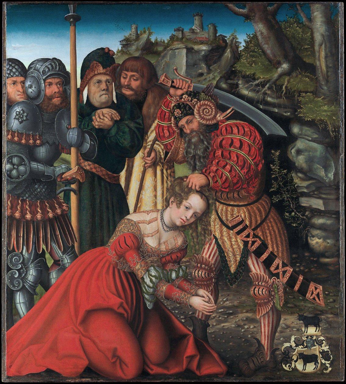 Tysk: Das Martyrium der Heiligen Barbara Den hellige Barbaras martyrium af Lucas Cranach the Elder