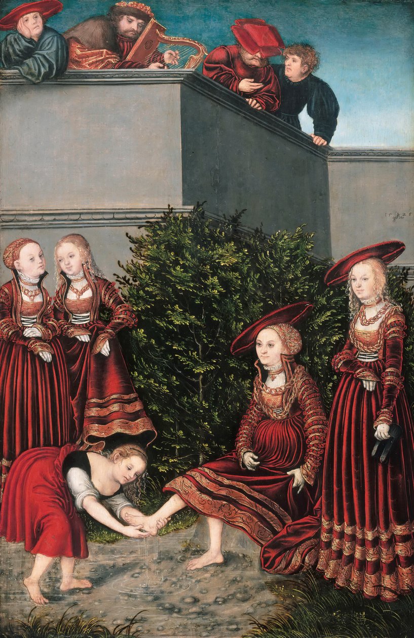 Tysk: David und Bathseba David og Bathsheba af Lucas Cranach the Elder