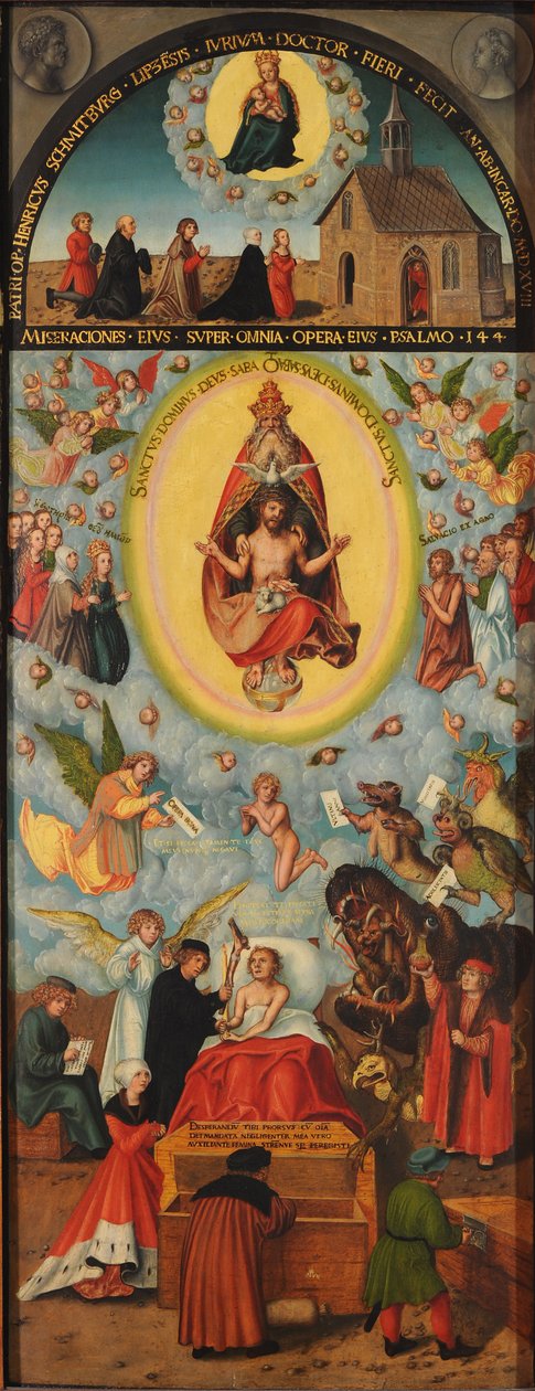 Tysk: Der Sterbende Den døende mand af Lucas Cranach the Elder