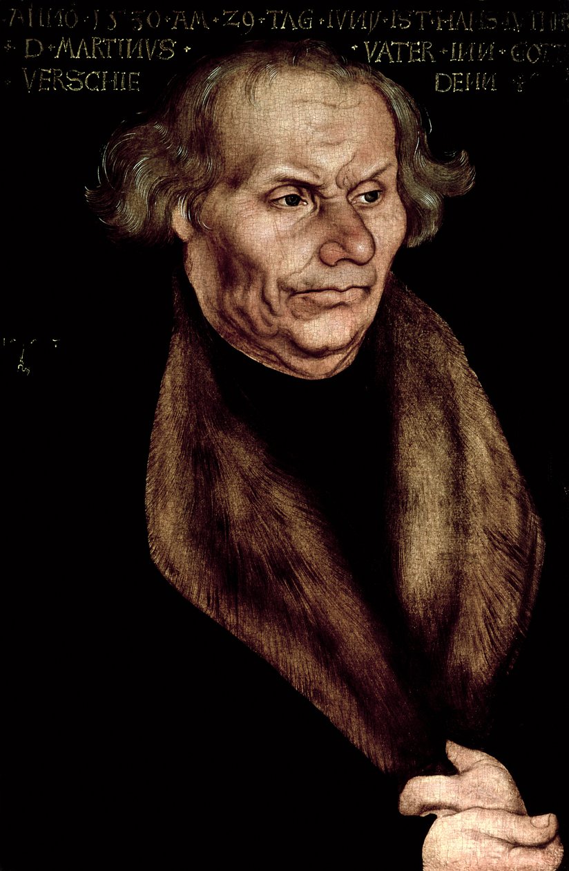 Hans Luther (1459-1530), far til Martin Luther af Lucas Cranach the Elder