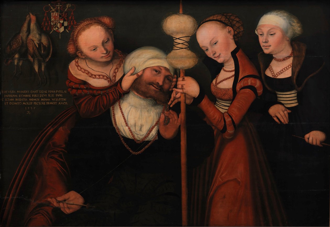 Hercules og Omphale. af Lucas Cranach the Elder