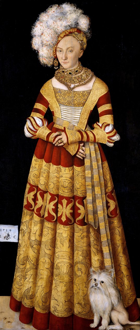 Hertuginde Catherine af Mecklenburg af Lucas Cranach the Elder