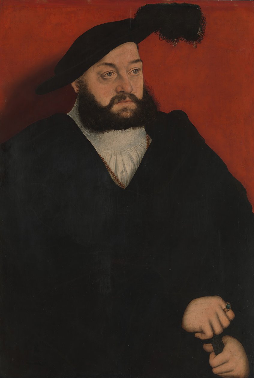 Johann 1498-1537, hertug af Sachsen, ca. 1534-37. af Lucas Cranach the Elder