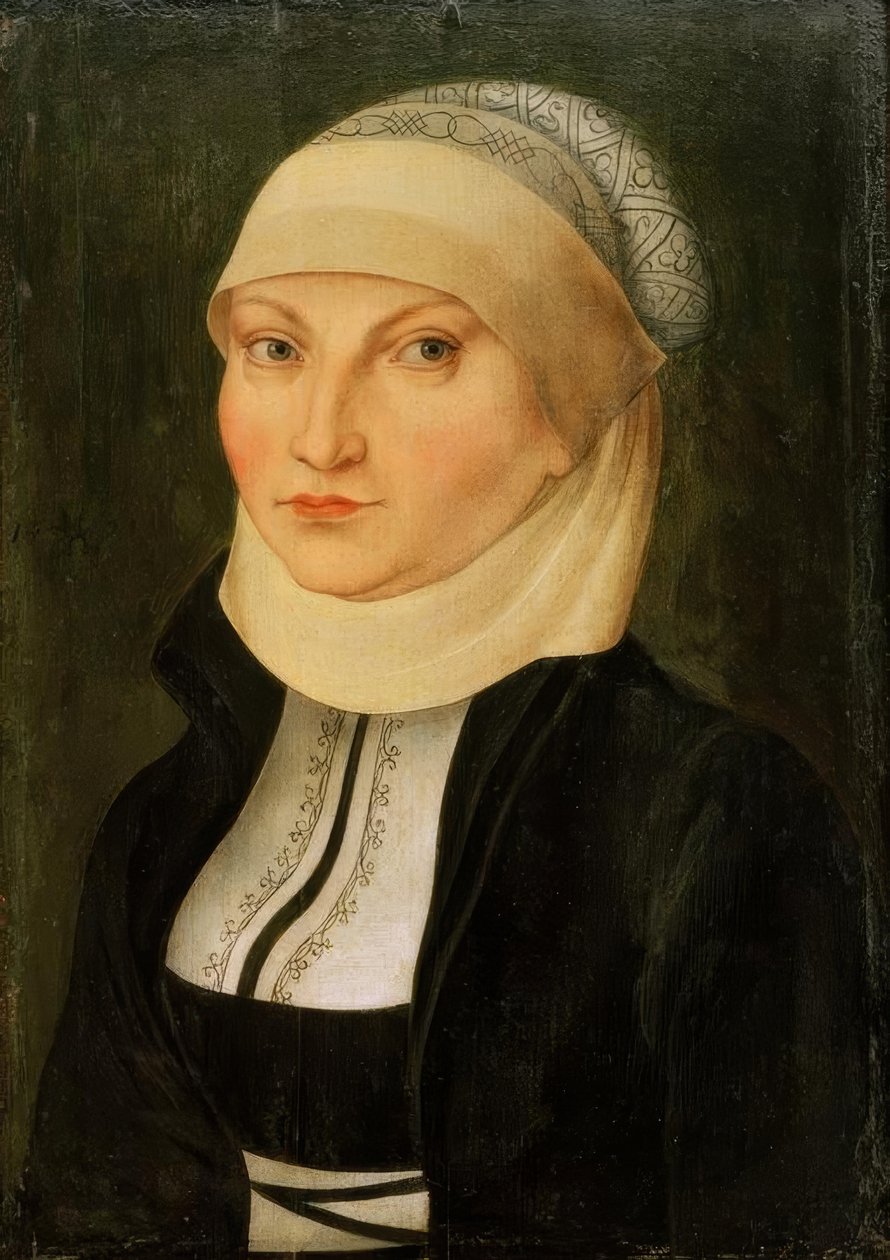 Katharina von Bora, hustru til Martin Luther, Lippendorf (Sachsen) af Lucas Cranach the Elder