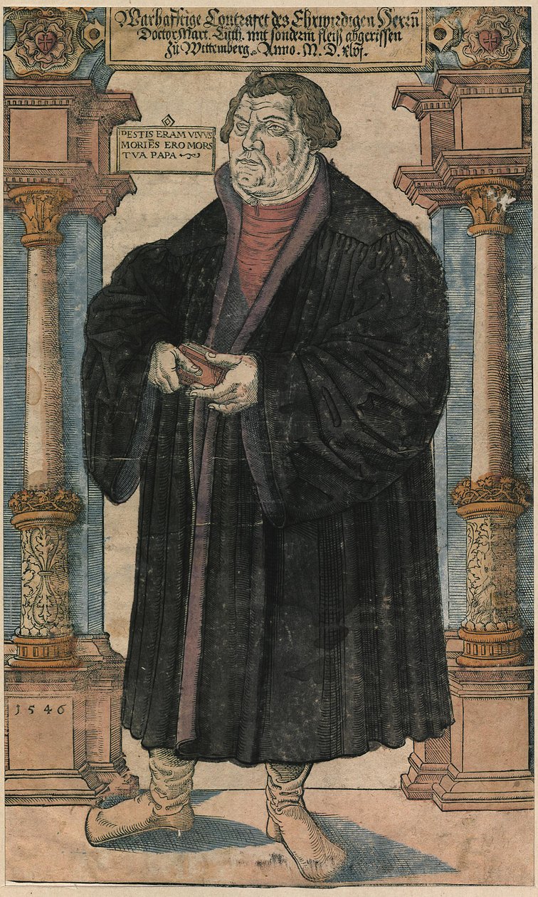 Luther 1546 af Lucas Cranach the Elder