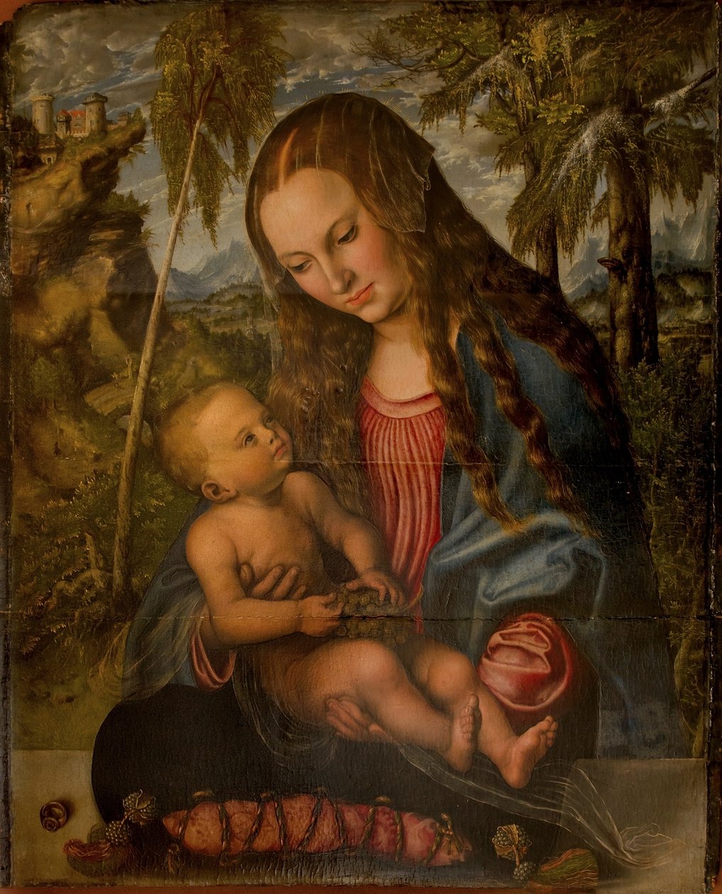 Madonna under grantræet af Lucas Cranach the Elder