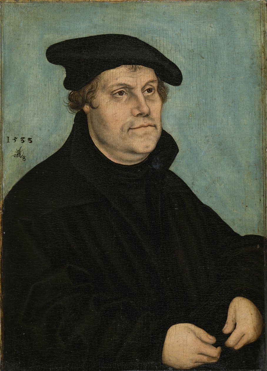 Martin Luther 1483-1546 i en alder af 50, 1533 af Lucas Cranach the Elder