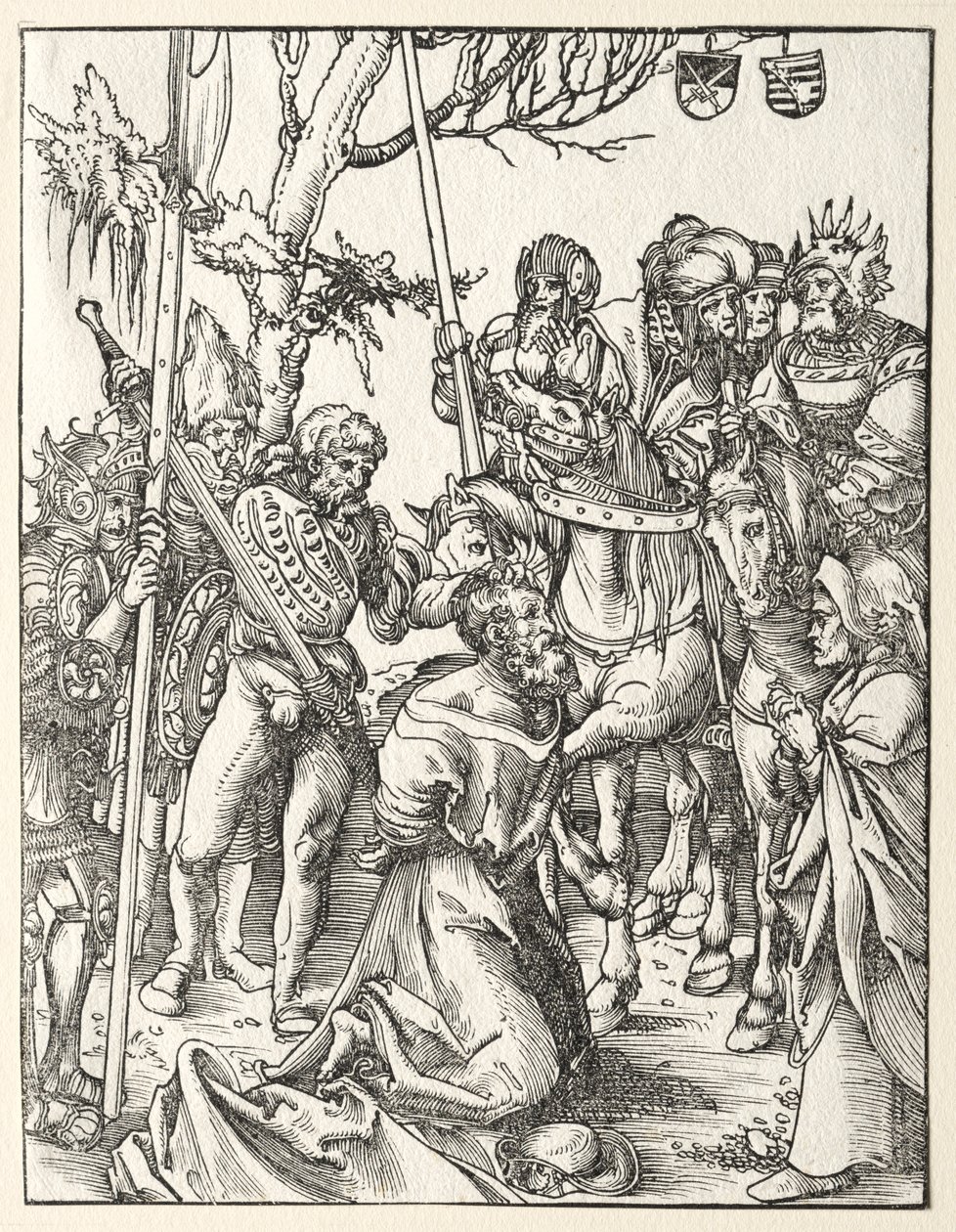 Sankt Jakob den Stores martyrium. af Lucas Cranach the Elder
