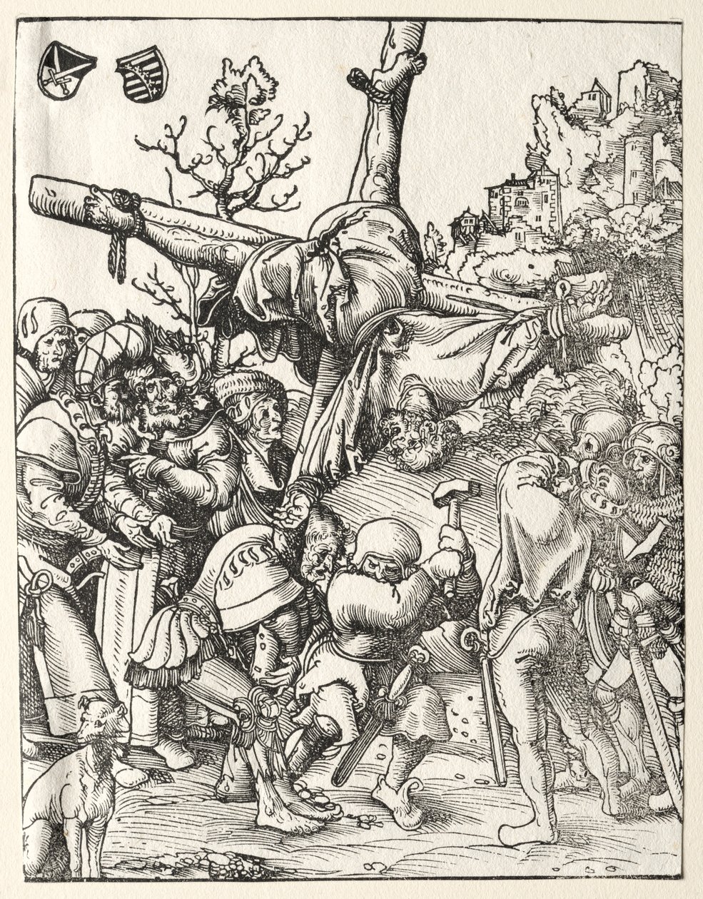 Sankt Peters martyrium. af Lucas Cranach the Elder