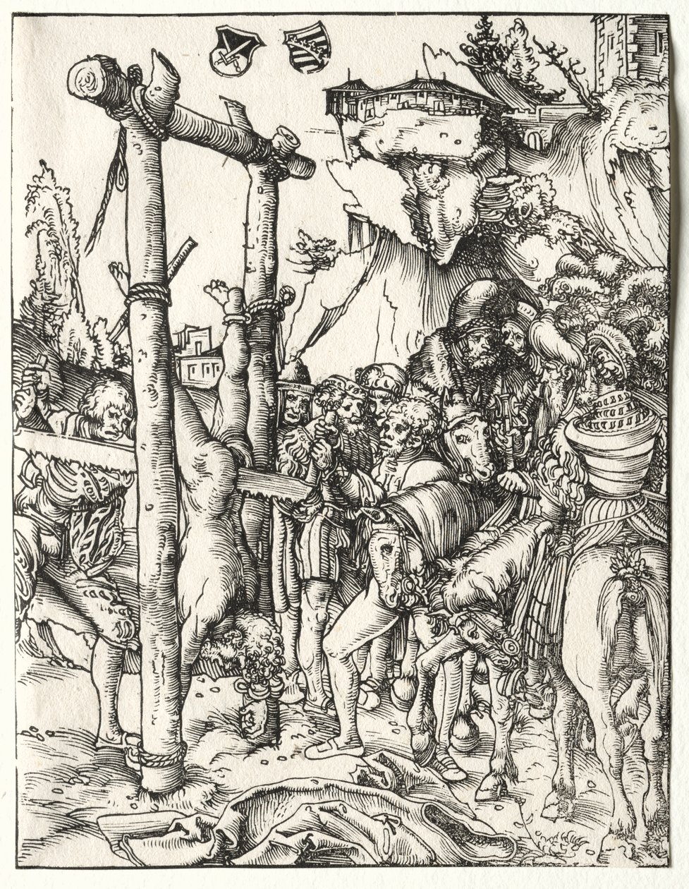 Martyrium af St. Simeon, ca. 151015. af Lucas Cranach the Elder