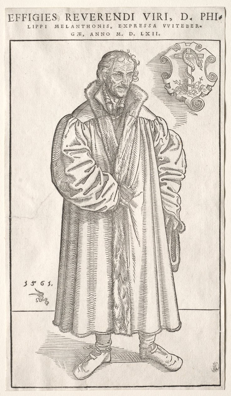 Philip Melanchthon. af Lucas Cranach the Elder