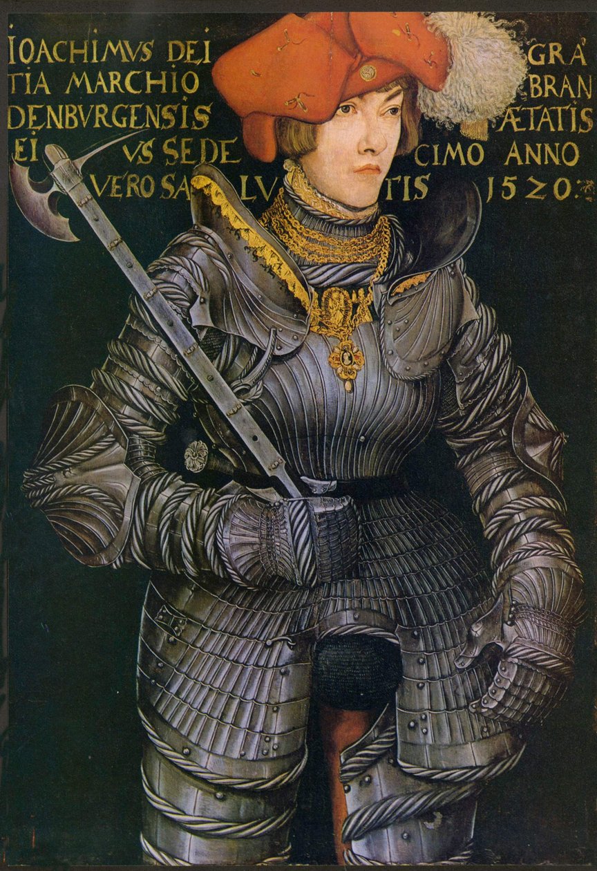 Portræt af Joachim II. af Brandenburg som kurfyrste af Lucas Cranach the Elder