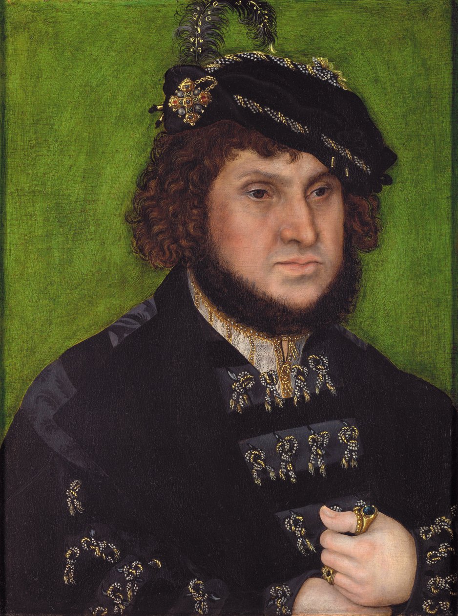 Portræt af Johann den standhaftige af Lucas Cranach the Elder