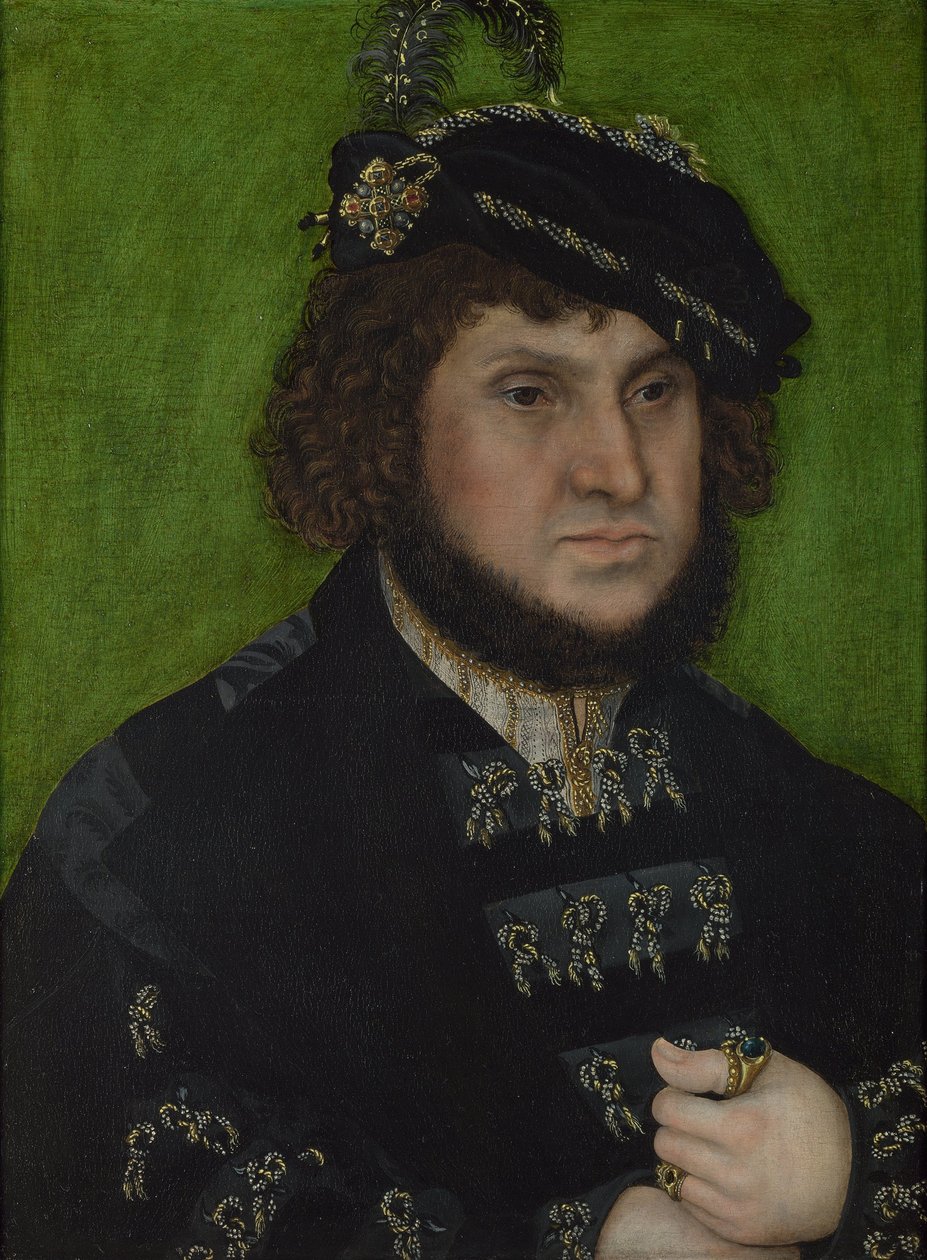 Portræt af Johannes af Sachsen 1468-1532, 1509 af Lucas Cranach the Elder