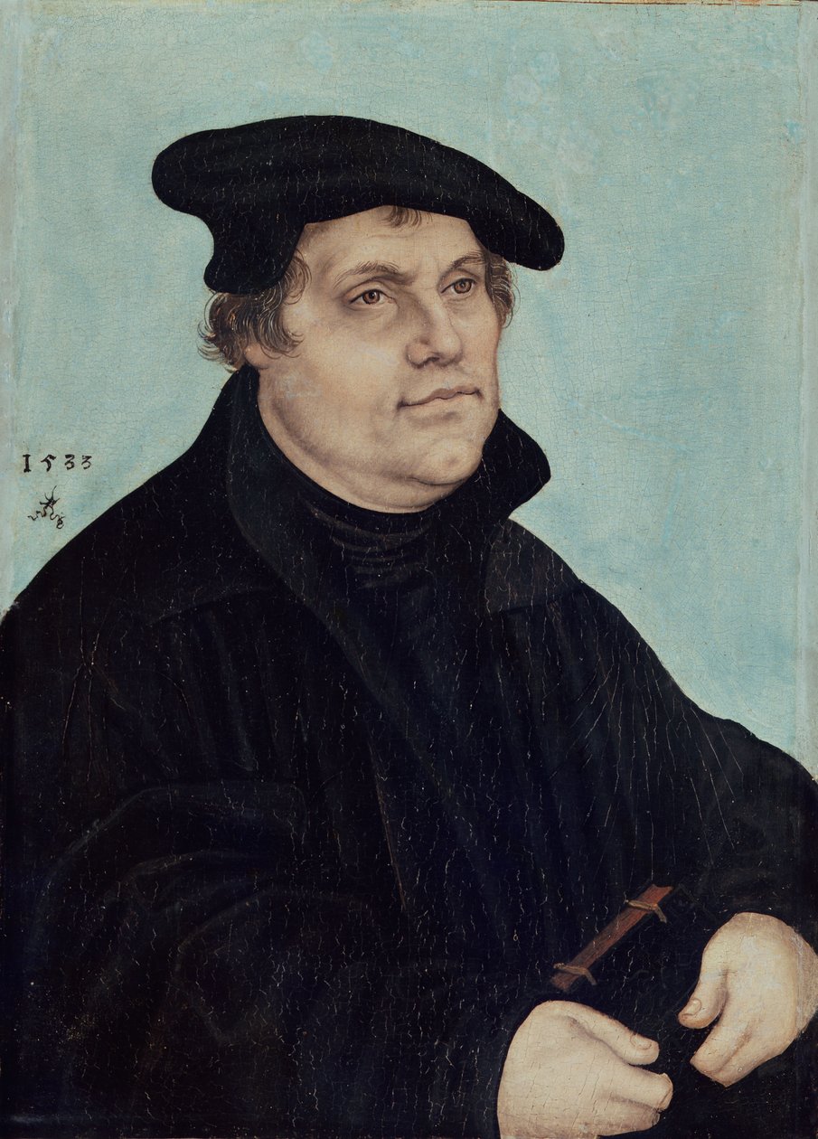 Portræt af Martin Luther af Lucas Cranach the Elder
