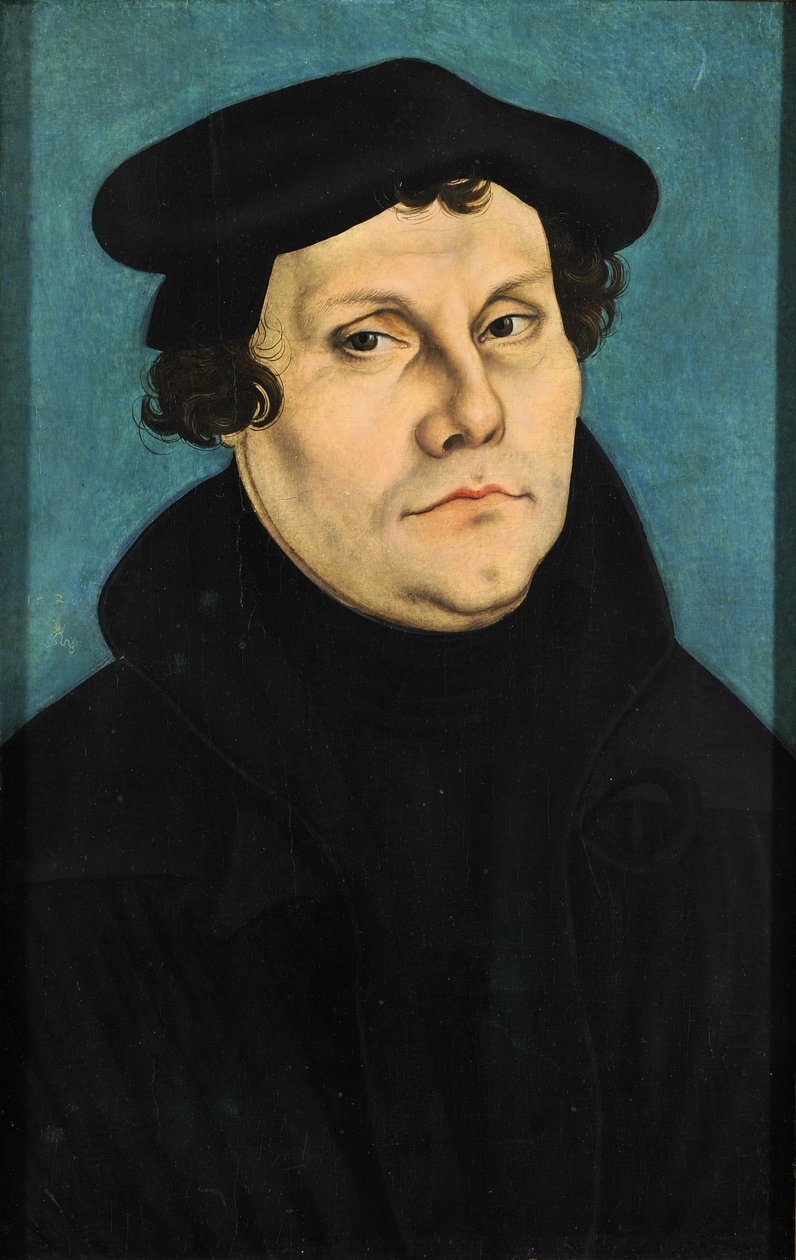 Portræt af Martin Luther af Lucas Cranach the Elder