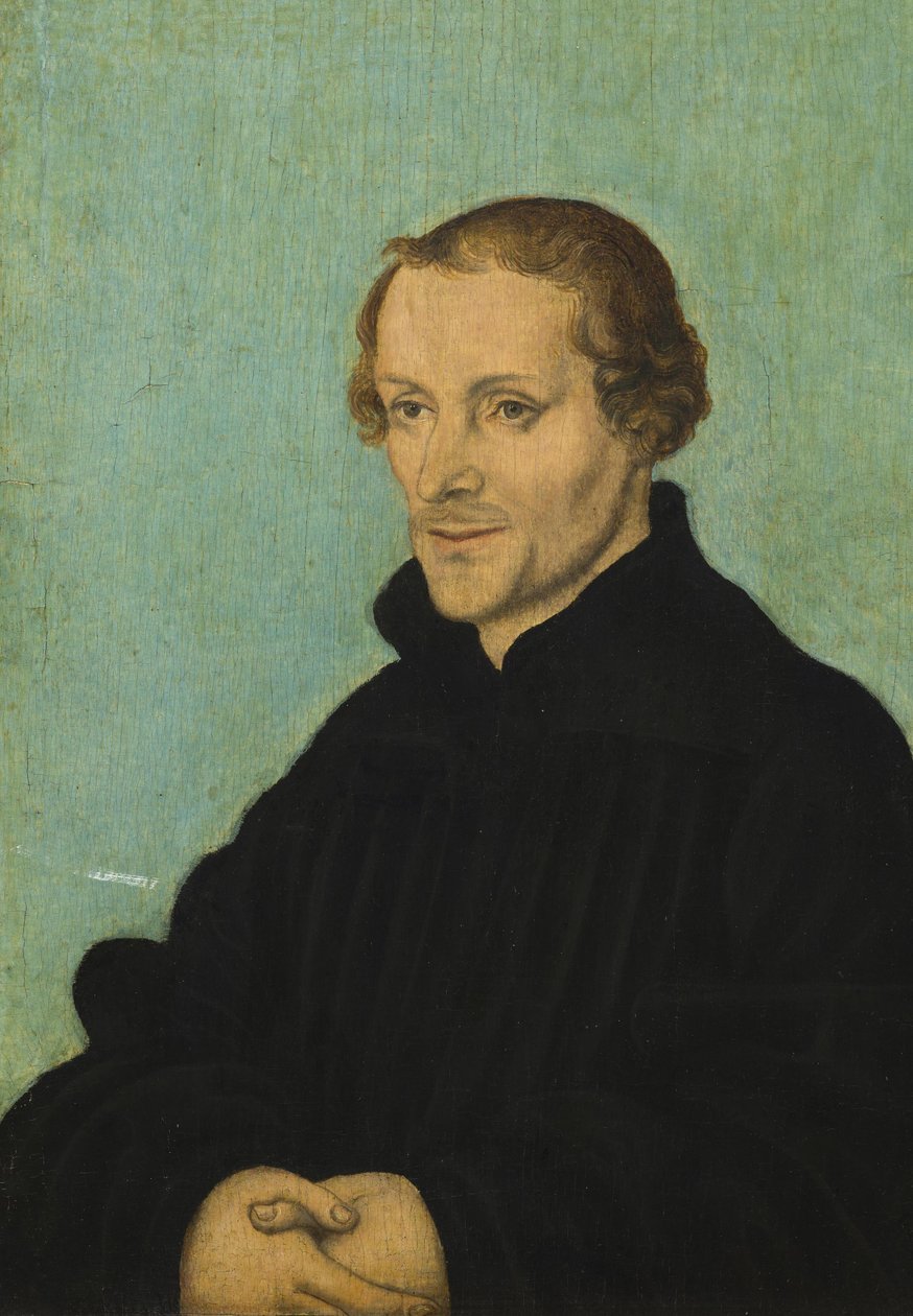 Portræt af Philipp Melanchton af Lucas Cranach the Elder