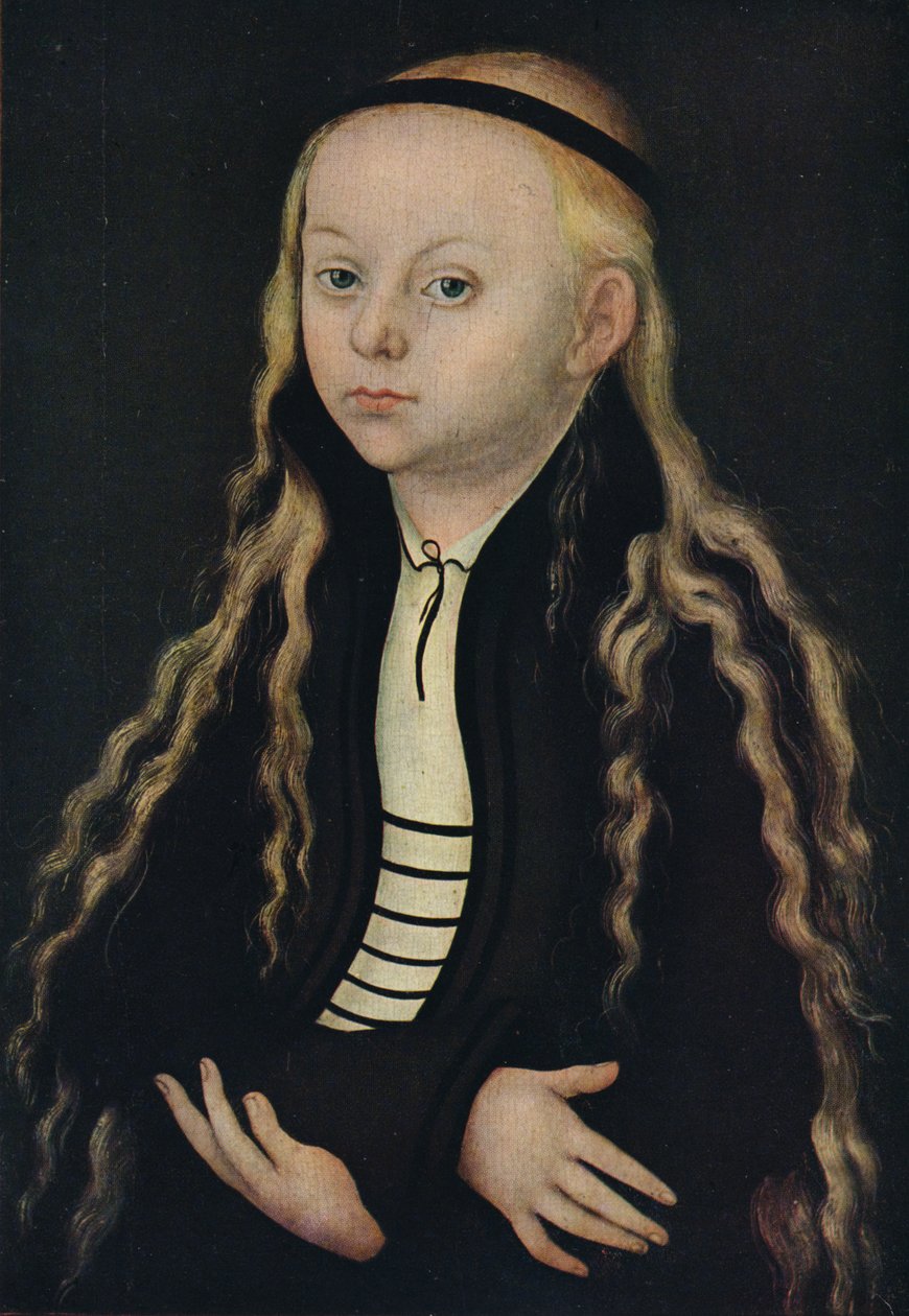 Portræt af en ung pige, 1500-tallet, 1939 af Lucas Cranach the Elder