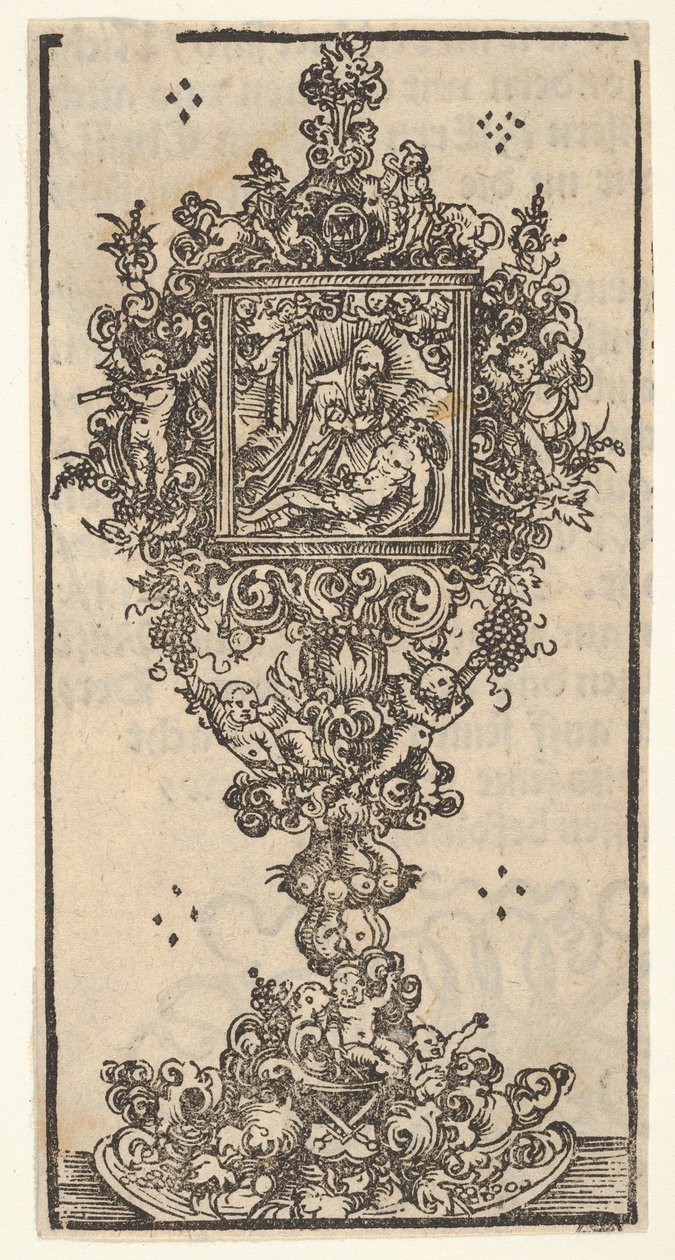 Relikvieskrin med en Pieta, fra den store serie af Wittenberg-relikvier, 1509. af Lucas Cranach the Elder