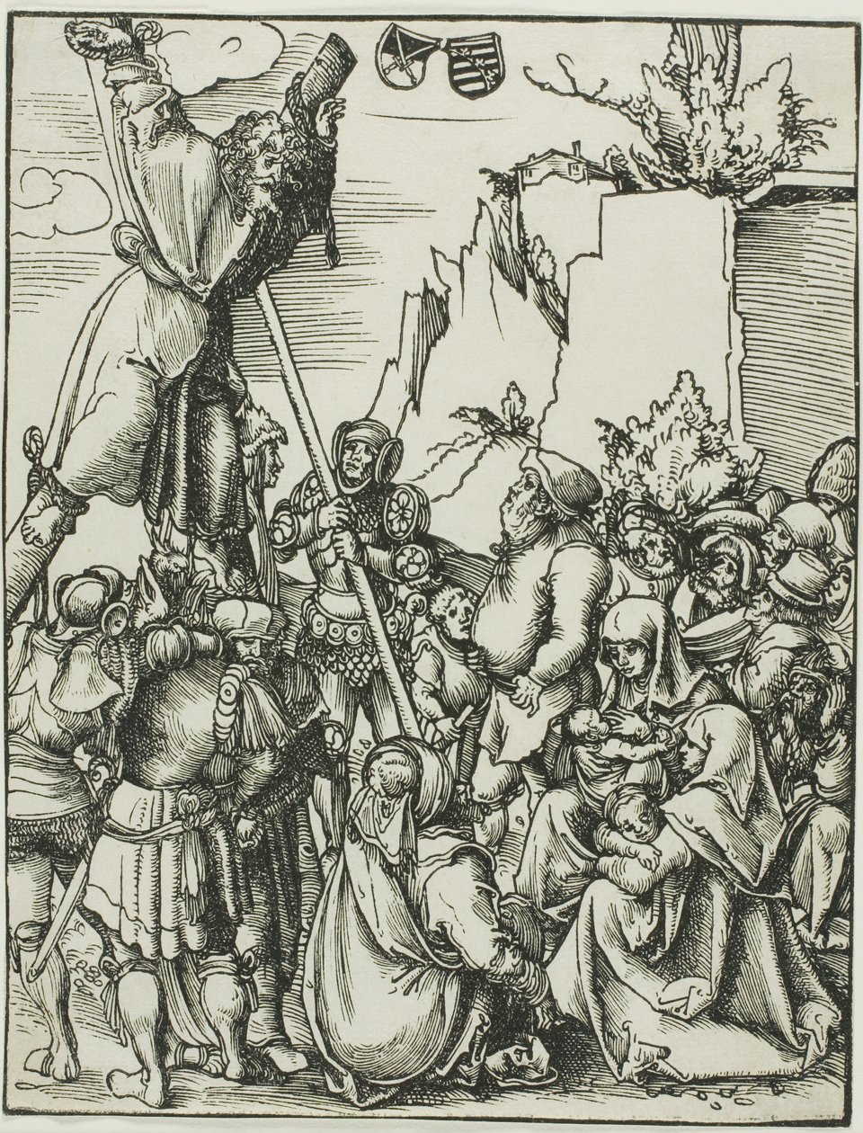Sankt Andreas, fra Apostlenes martyrium af Lucas Cranach the Elder