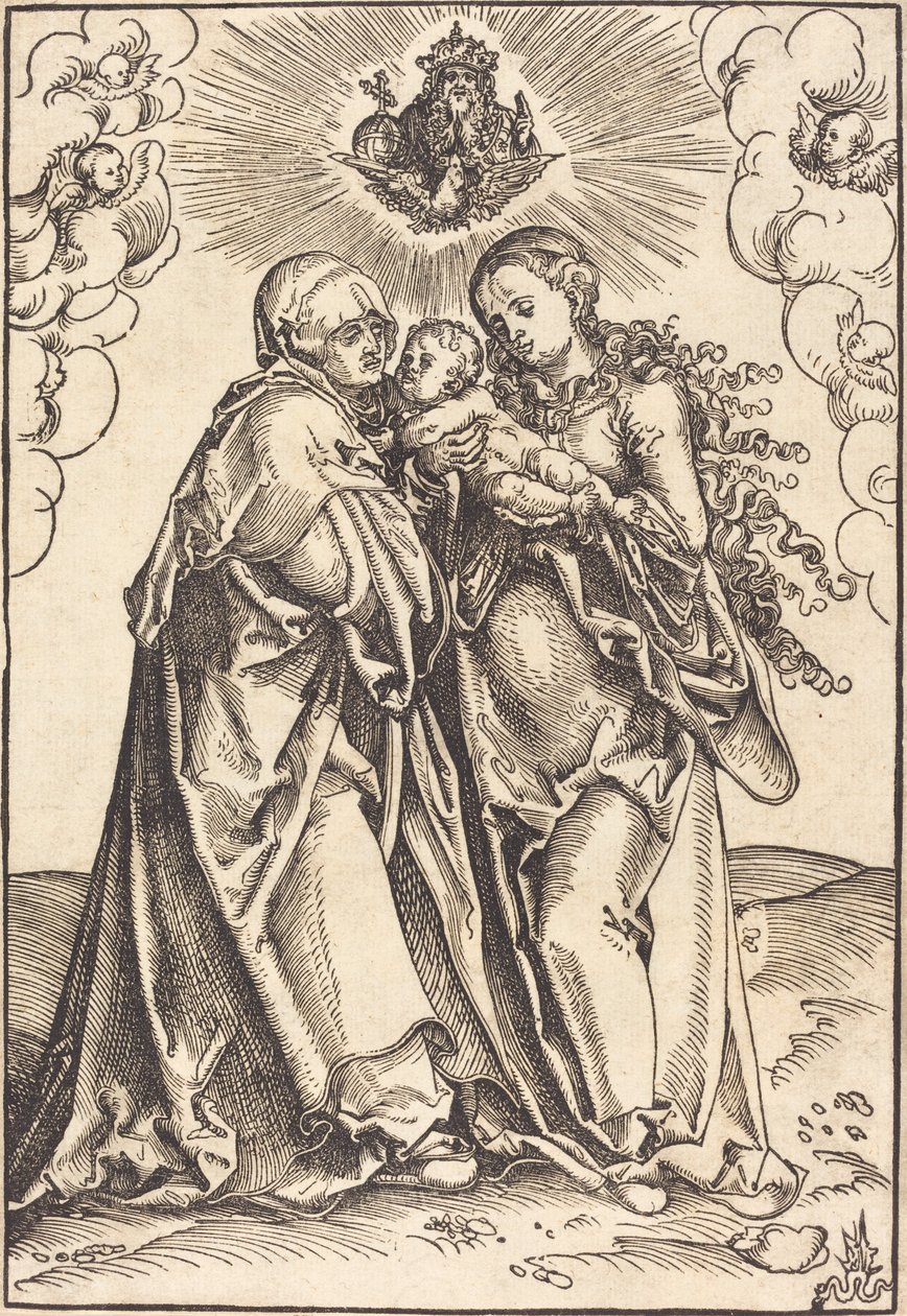 Sankt Anne og jomfruen med barnet af Lucas Cranach the Elder