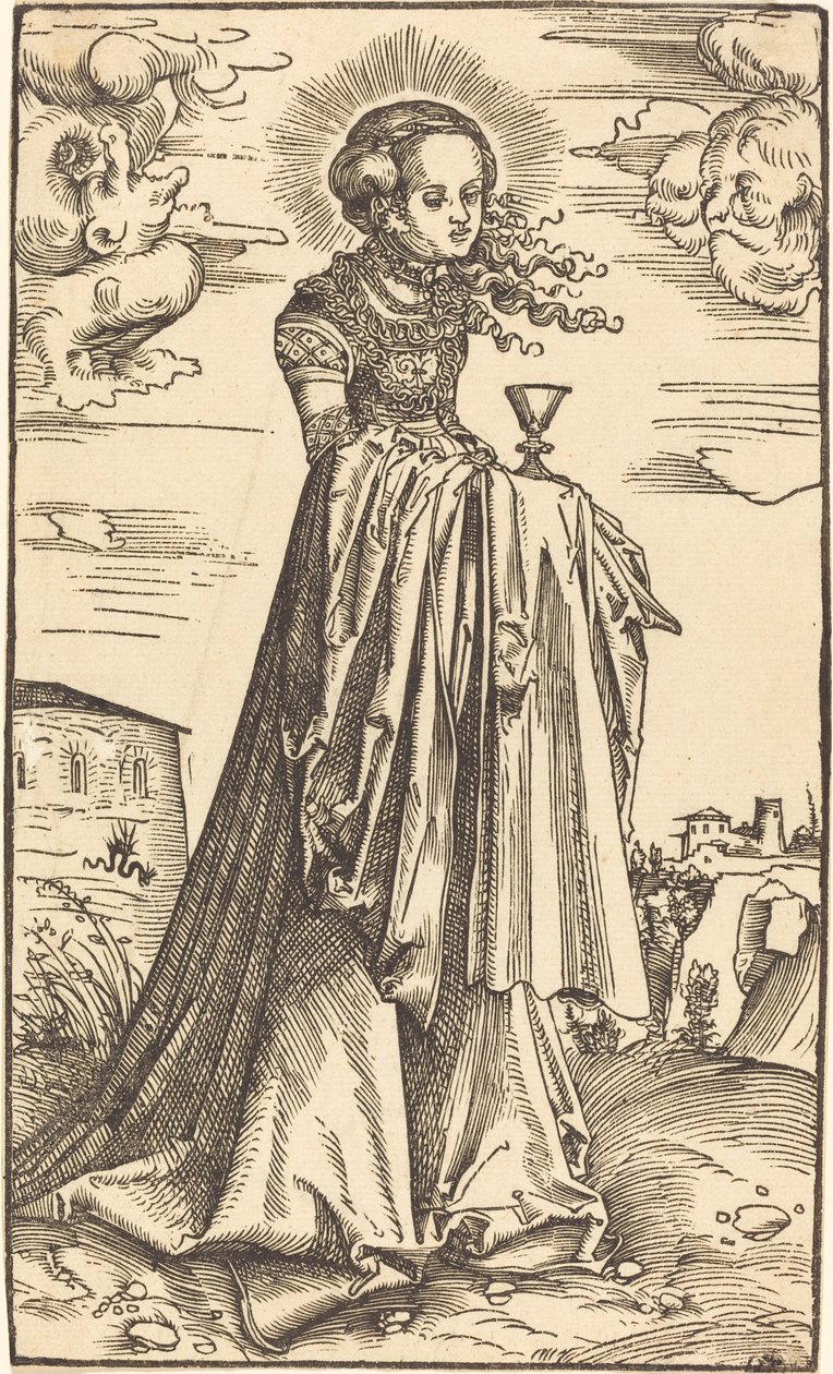 Sankt Barbara af Lucas Cranach the Elder