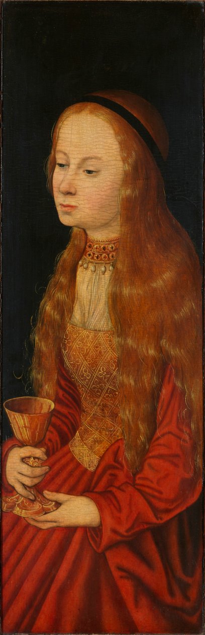 Sankt Barbara, begyndelsen af det 16. århundrede.. af Lucas Cranach the Elder