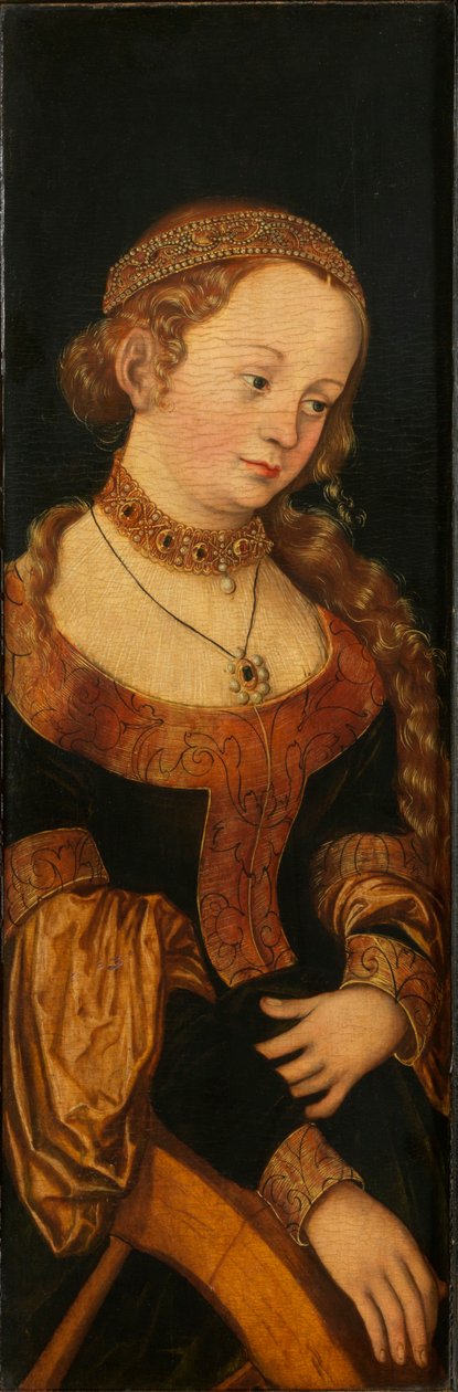Saint Catherine, begyndelsen af det 16. århundrede.. af Lucas Cranach the Elder