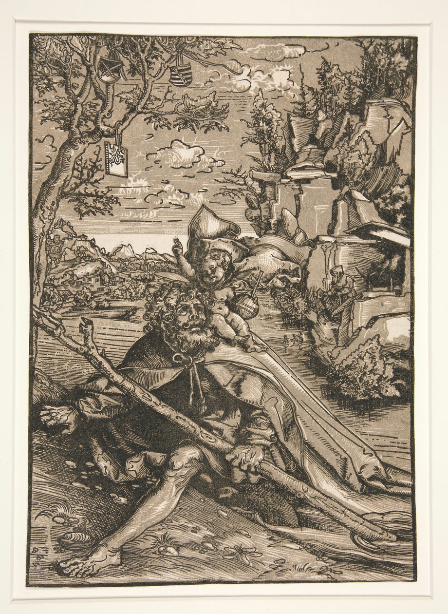 Sankt Christopher af Lucas Cranach the Elder
