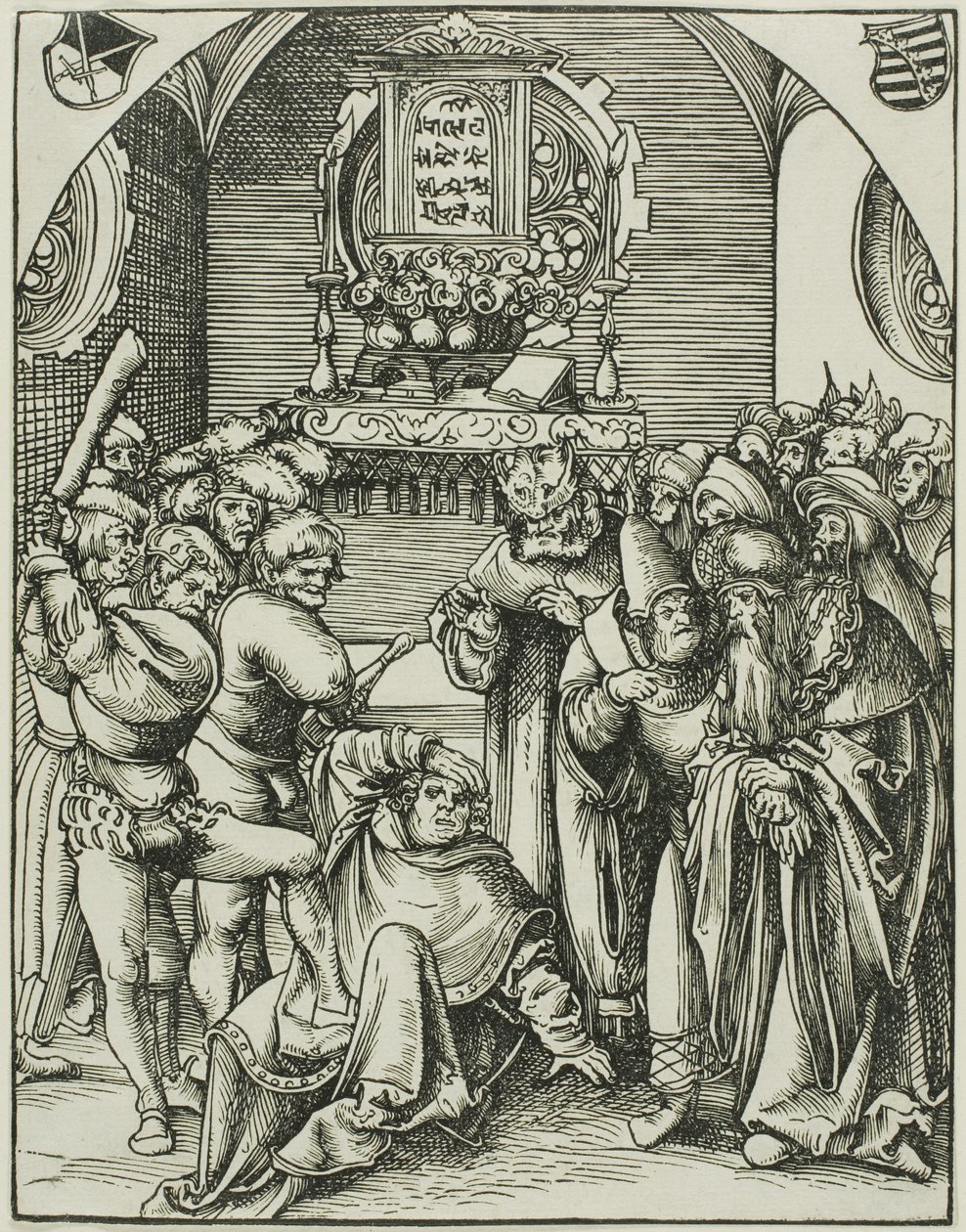 Sankt Judas, fra Apostlenes martyrium af Lucas Cranach the Elder