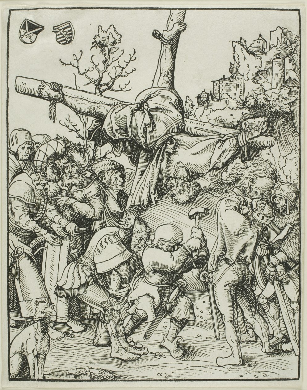 Sankt Peter, fra Apostlenes martyrium af Lucas Cranach the Elder