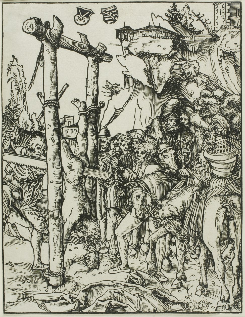Sankt Simon, fra Apostlenes martyrium af Lucas Cranach the Elder