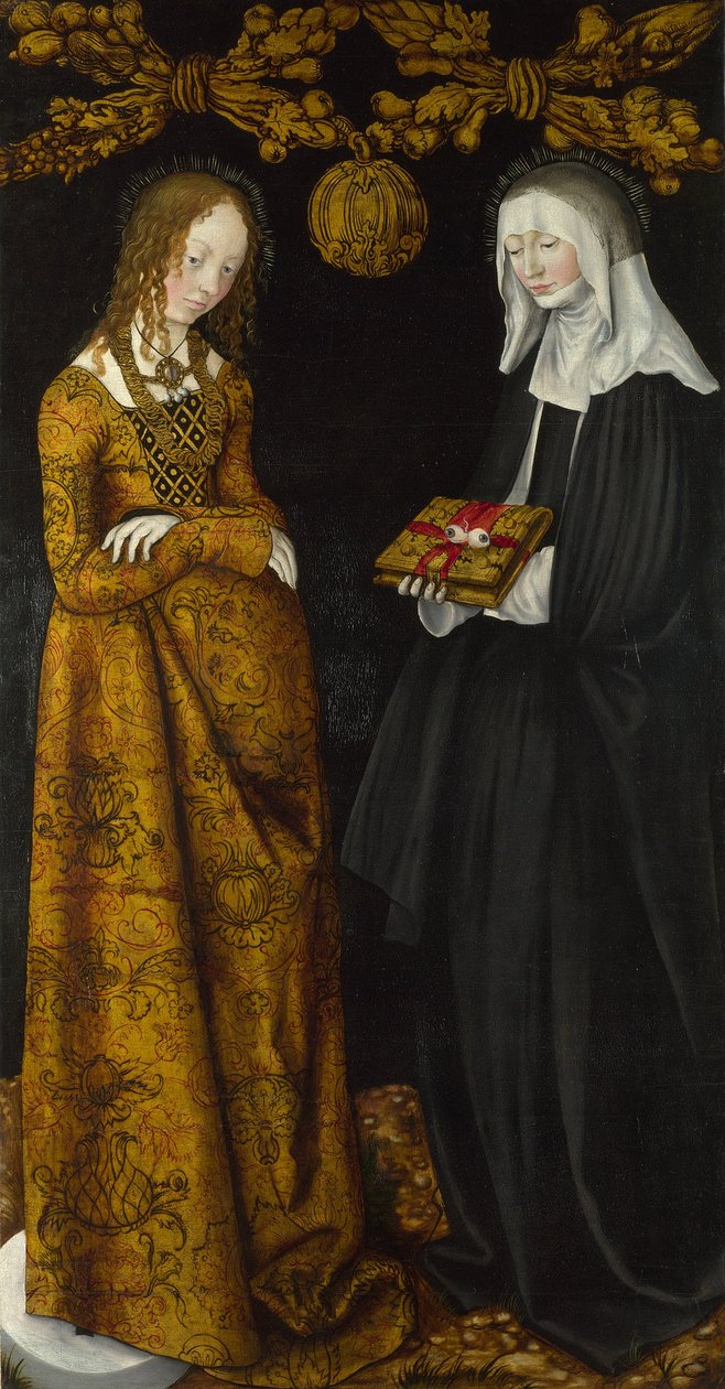De hellige Christina og Ottilia, 1506 af Lucas Cranach the Elder