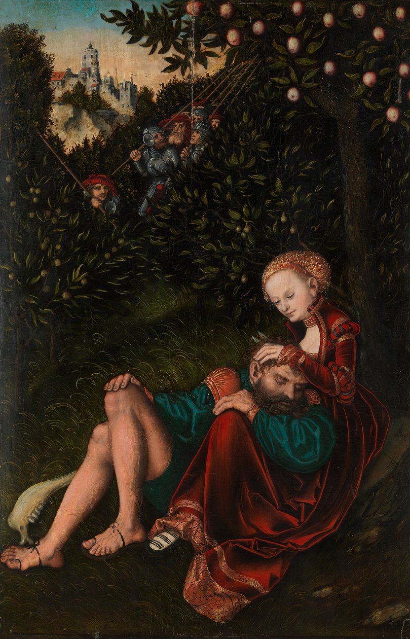Samson og Delila, ca. 1528-30. af Lucas Cranach the Elder