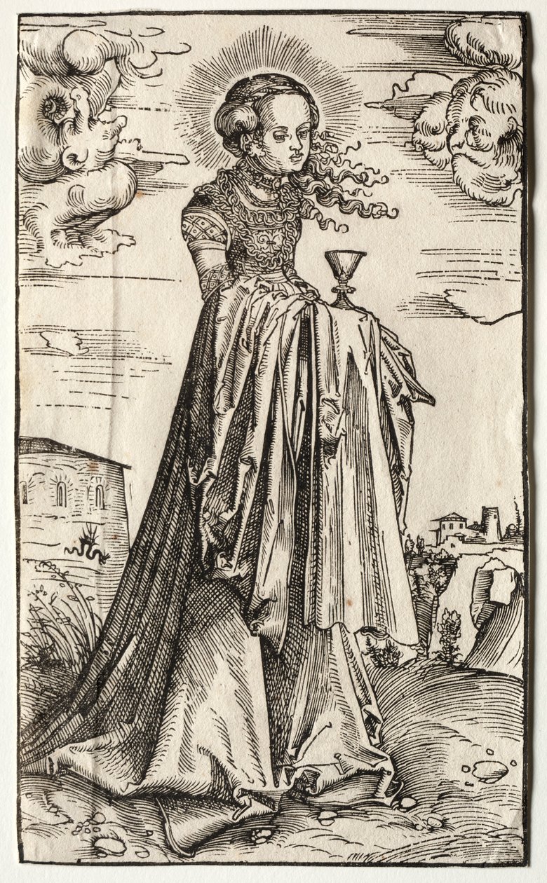 St. Barbara. af Lucas Cranach the Elder