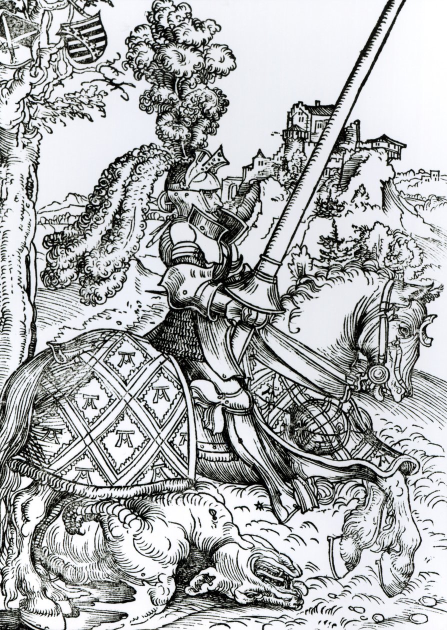 St. George til hest, 1507 af Lucas Cranach the Elder
