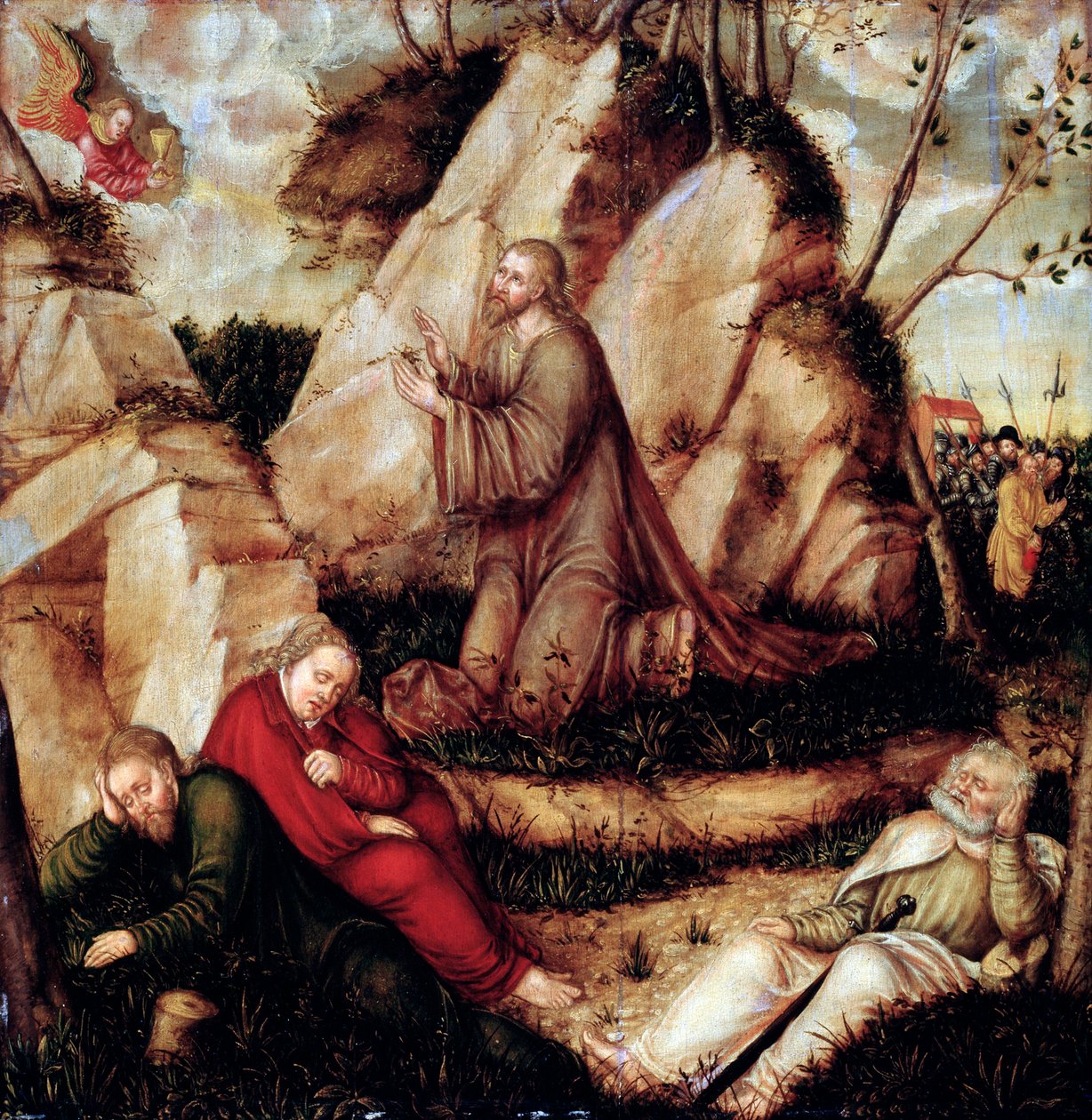 Kvalen i haven«. af Lucas Cranach the Elder