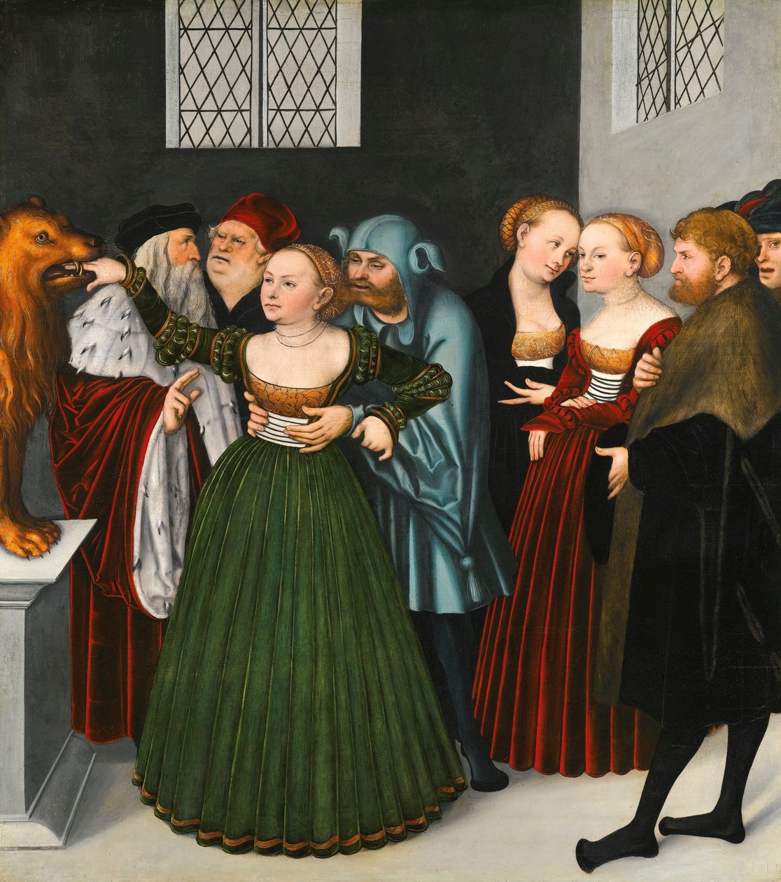 Bocca della Verità (fablen om sandhedens mund) af Lucas Cranach the Elder