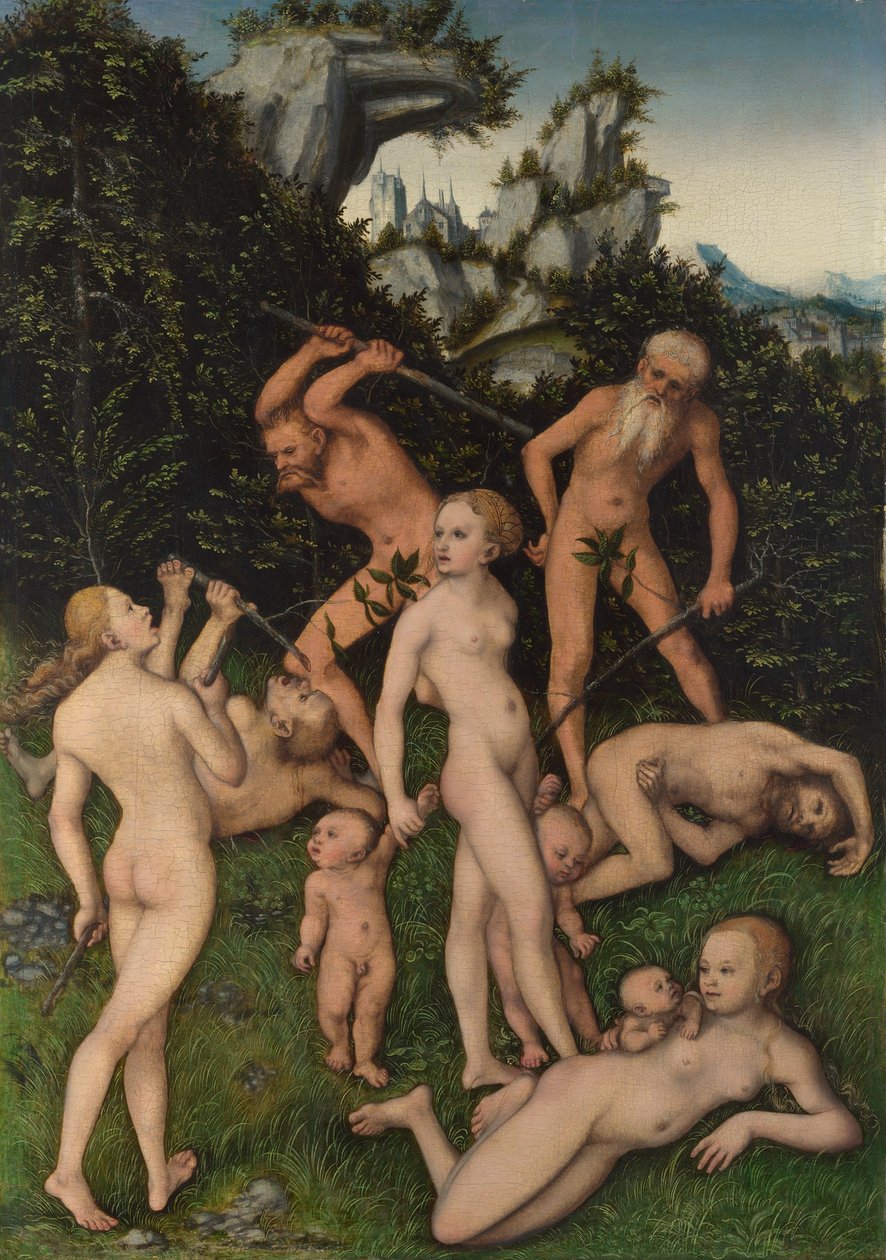 Slutningen af sølvalderen, ca 1530 af Lucas Cranach the Elder