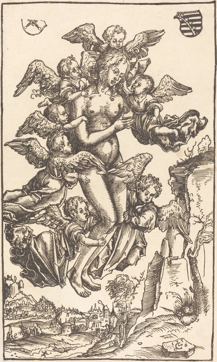 Den hellige Maria Magdalenes ekstase af Lucas Cranach the Elder