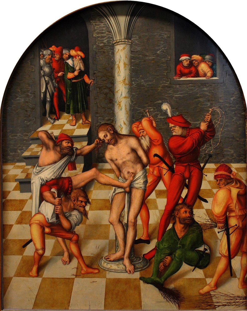 Kristi flagelation, 1538 af Lucas Cranach the Elder