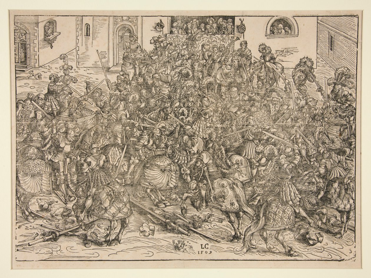 Den fjerde turnering af Lucas Cranach the Elder
