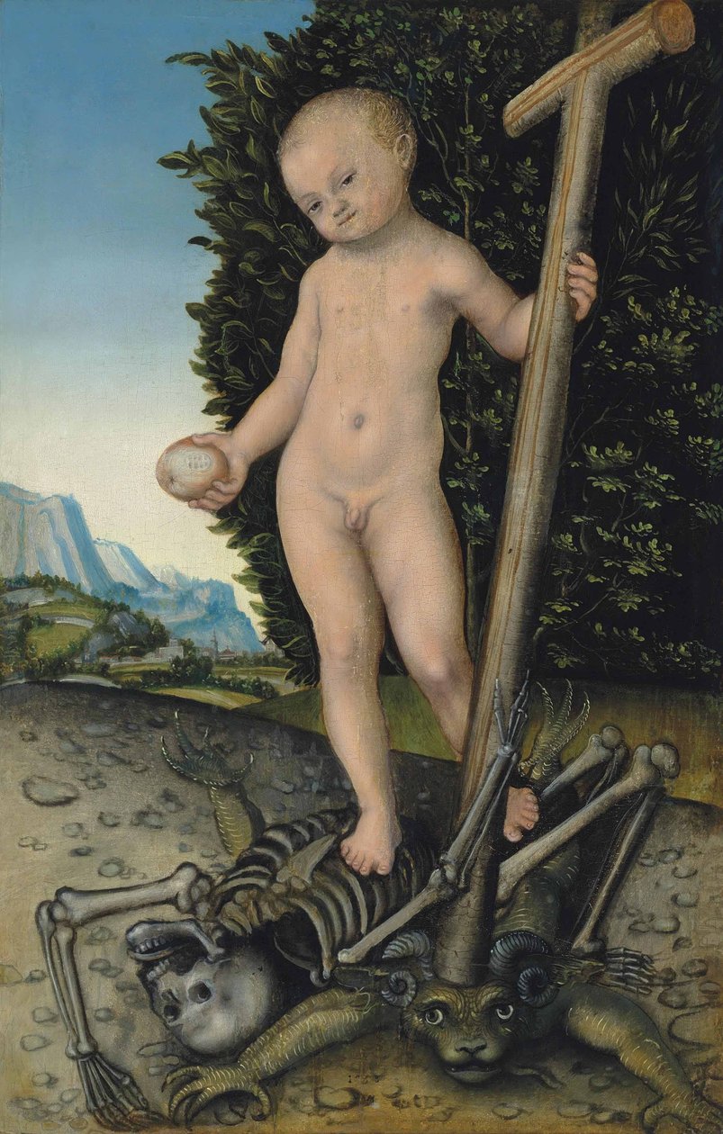 Kristusbarnet som forløser af Lucas Cranach the Elder