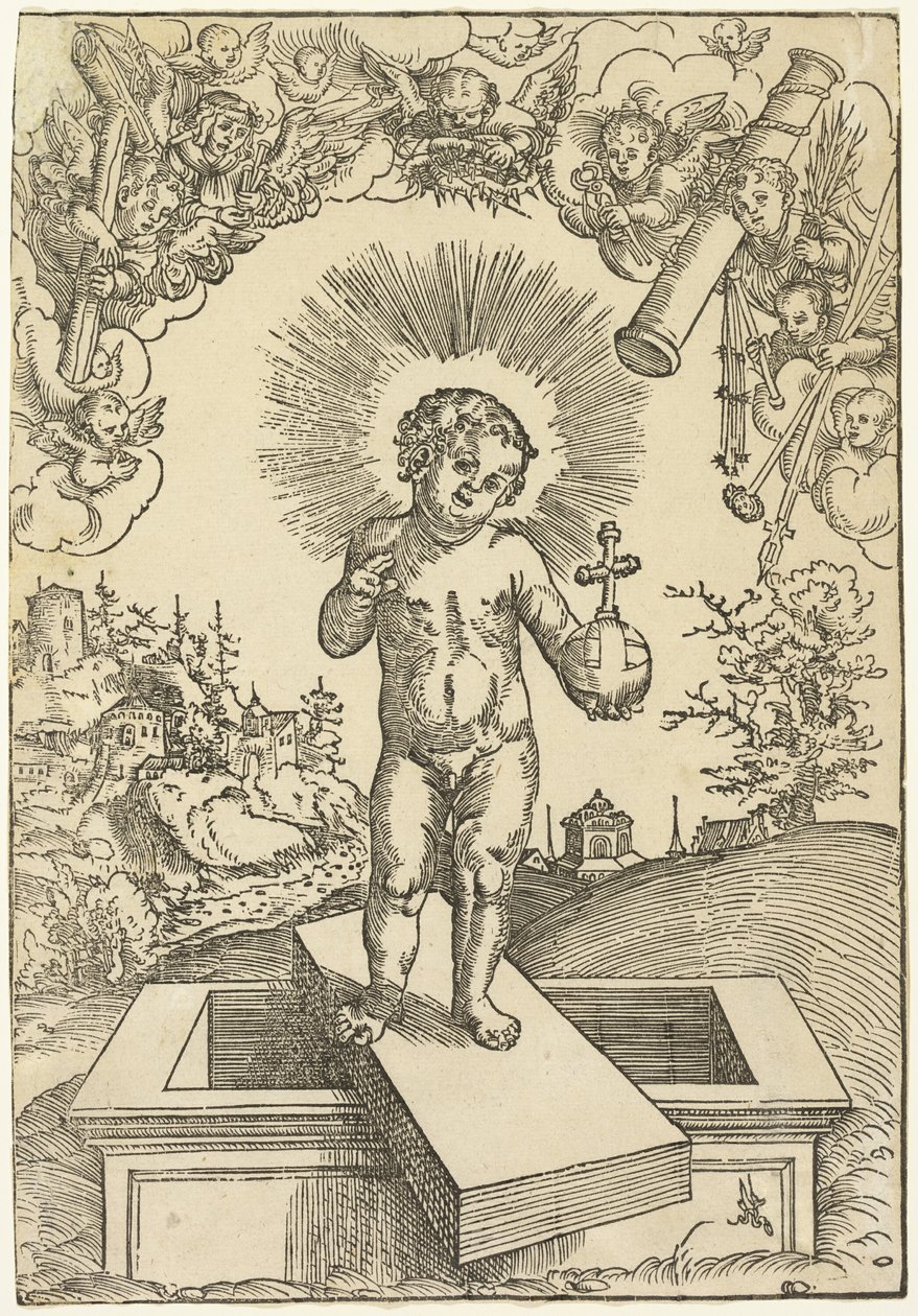 Kristusbarnet som forløser af Lucas Cranach the Elder